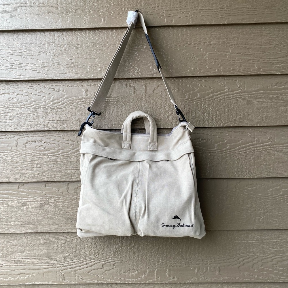 Tommy Bahama fabric( Canvas Cotton) adjustable messenger Men’s bag